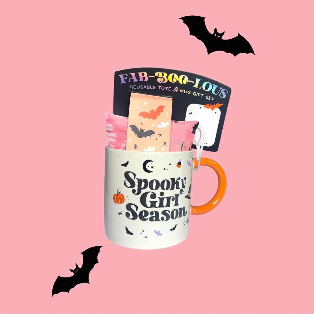 New Spooky Girl Season Mug & Tote Gift Set – Halloween Coffee Cup